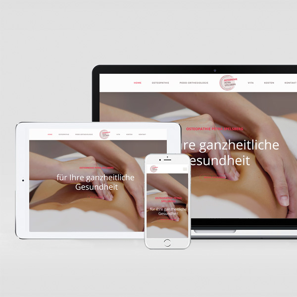 Webdesign Osteopathie Petra Spelsberg