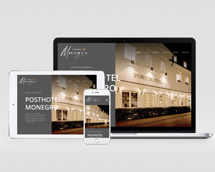 Posthotel Monegro Website